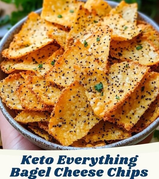 Keto Everything Bagel Cheese Chips