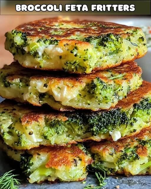 Broccoli Feta Fritters