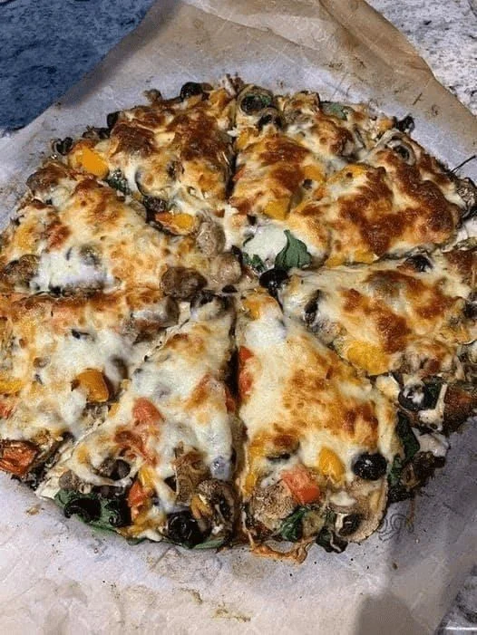 Home Made Keto Fathead pizza