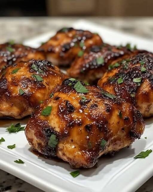 Air Fryer BBQ Chicken Thighs