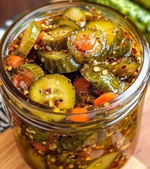 Sweet & Spicy Refrigerator Pickles