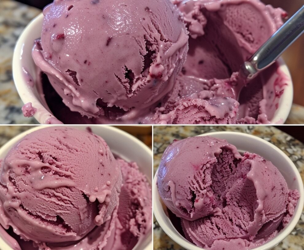 Vegan Blueberry Yogurt Ice Cream
