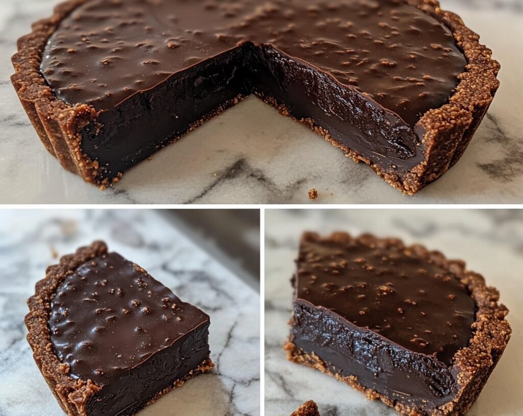 Vegan Chocolate Tart with Almond Crust